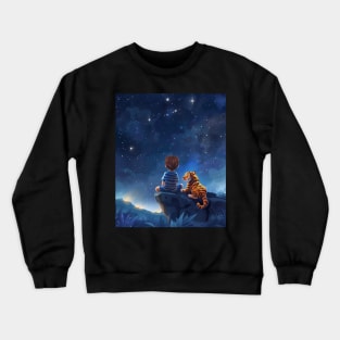 Calvin and Hobbes Themes Crewneck Sweatshirt